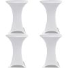 Stretch Standing Table Covers 4 pcs 28" White