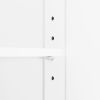 Tall Bathroom Cabinet with Four Doors, Large Storage Space Open Shelve, Upper Storage Cabinet, White