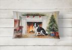 Cozy Christmas Throw Pillow Throw Pillow for Indoor Couch Bed Outdoor Patio Washable, Karelian Bear Dog 2687,12Hx16W