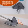 Flexible Triangle Mop with Adjustable Handle - Effortlessly Clean Walls, Windows, and Floors
