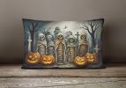 More Spooky Halloween Throw Pillow Throw Pillow for Indoor Couch Bed Outdoor Patio Washable, Mummies 2258,12Hx16W