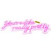 VEVOR You're Like Really Pretty Neon Sign, 27.5" x 12" Pink LED Neon Signs for Wall Decor, Large Lights Sign with Remote Control and Power Adapter