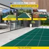 VEVOR Pool Safety Cover 16x40 ft, Inground Pool Cover Fit for PP Material, Rectangle Inground Safety Pool Cover Green