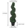Artificial Spiral Tree Artificial Bonsai Topiary Tree Faked Potted plants Wholesale Garden Decorative