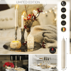 SPAAS Straight Candle Sticks - Pack of 8 6" Long Ivory Candles | 5 Hour Long Burning Unscented Candles for Emergency Candles, Chime Candles