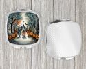 Creepy Dolls Spooky Halloween Compact Mirror Decorative Travel Makeup Mirror for Women Girls Gifts Pocket Makeup Mirror Folding Handheld