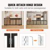 VEVOR Free Standing Dog Gate, 24" H x 60" W Freestanding Pet Gate, 3 Panels Foldable Dog Gate for Wide and Narrow Passageways