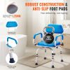 VEVOR Swivel Shower Chair 360 Degree, Adjustable Shower Seat with Pivoting Arms & Padded Bath Seat for Inside Shower or Tub
