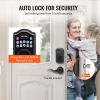 VEVOR Keyless Entry Door Lock with Handle, Electronic Keypad Entry Lever, Password and Key Unlock Combination Door Lock