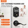 VEVOR Keyless Entry Door Lock with Handle, Electronic Keypad Entry Lever, Password and Key Unlock Combination Door Lock