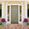 Artificial Olive Topiary Ball Trees Outdoor and Indoor Faux Shrubs UV Resistant Lasting Evergreen Bushes Potted Plants
