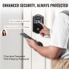 VEVOR Keyless Entry Door Lock with Handle, Electronic Keypad Entry Lever, Password and Key Unlock Combination Door Lock
