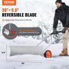 VEVOR Snow Shovel with Wheels, 30 inch Snow Shovel for Driveway, Metal Snow Shovel Pusher for Snow Removal