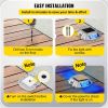 VEVOR Driveway Lights 8-Pack Solar Driveway Lights Bright Blue Solar Deck Lights Outdoor Waterproof Wireless Dock Lights 6 LEDs for Deck Dock Driveway