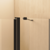 43 in. W * 58 in. H Frameless Folding Shower Doors for Bathtub, 1/4" (6mm) Thick SGCC Tempered Glass Door, Bathroom Pivot Tub Glass Door, Matte Black