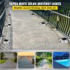VEVOR Driveway Lights 16-Pack Solar Driveway Lights Bright White with Screw Solar Deck Lights Outdoor Waterproof Wireless Dock Lights 6 LEDs for Path