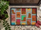 Lots of Ruby Cavalier Spaniel Doormat Front Door Mat Indoor Outdoor Rugs for Entryway, Non Slip Washable Low Pile, 24H X 36W