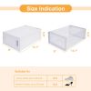 Pack Of 18PCS Moisture-Proof And Dust-Proof Simplicity White Plastic Transparent Thickened Shoe Storage Boxes