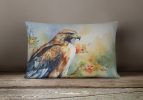 Watercolor Birds Throw Pillow Throw Pillow for Indoor Couch Bed Outdoor Patio Washable, Hawk 3232,12Hx16W
