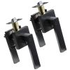 VEVOR Entry Lever Door Handle, 2 PCS Black Entry Knob, Lock and Key Locking Lever Set, Contemporary Square Door Lever