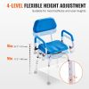 VEVOR Swivel Shower Chair 360 Degree, Adjustable Shower Seat with Pivoting Arms & Padded Bath Seat for Inside Shower or Tub
