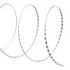 VEVOR Razor Wires, 147 ft Razor Barbed Wire, 3 Rolls Razor Wire Fencing Razor Fence, Razor Ribbon Barbed Wire Galvanized Razor Wire Fence