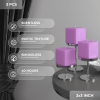 Candwax 3 inch Pillar Candles for Home Set of 3 pcs - Unscented and Long Lasting Candles Ideal for Romantic