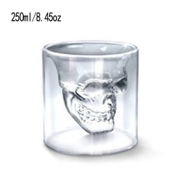 1pc Handmade Crystal Skull Glass, Imprisoned Pirate Skull Glass, Must-use Artifact For Cocktails And Bar Beer Glasses, Suitable For Parties, Bars (capacity: L/250ml/8.45oz)