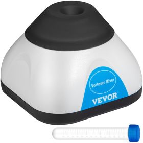 VEVOR Vortex Mixer, 3000RPM Mini Vortex Mixer Shaker, Touch Function Scientific Lab Vortex Shaker, Mix Up to 50ML, 6mm Orbital Diameter for Test Tube (Rotation Speed: 3000rpm, Color: Black)