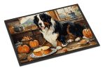 Bernese Mountain Dog Fall Kitchen Pumpkins Doormat Front Door Mat Indoor Outdoor Rugs for Entryway, Non Slip Washable Low Pile, 24H X 36W