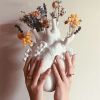 Vase In The Shape Of Human Heart, Home Decoration, Desktop Art Craft Ornament, Exquisite And High-end Indoor Vase, Organ Design Flower Container