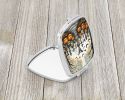 Pet Cemetery Spooky Halloween Compact Mirror Decorative Travel Makeup Mirror for Women Girls Gifts Pocket Makeup Mirror Folding Handheld