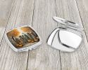 Mummies Spooky Halloween Compact Mirror Decorative Travel Makeup Mirror for Women Girls Gifts Pocket Makeup Mirror Folding Handheld