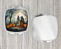 The Weeping Woman Spooky Halloween Compact Mirror Decorative Travel Makeup Mirror for Women Girls Gifts Pocket Makeup Mirror Folding Handheld