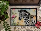 Zebra Doormat Front Door Mat Indoor Outdoor Rugs for Entryway, Non Slip Washable Low Pile, 24H X 36W