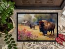 Wood Bison Doormat Front Door Mat Indoor Outdoor Rugs for Entryway, Non Slip Washable Low Pile, 24H X 36W