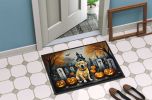 Yellow Labrador Retriever Spooky Halloween Doormat Front Door Mat Indoor Outdoor Rugs for Entryway, Non Slip Washable Low Pile, 24H X 36W