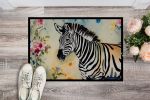 Zebra Doormat Front Door Mat Indoor Outdoor Rugs for Entryway, Non Slip Washable Low Pile, 24H X 36W