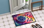 Colorful Blueberries Doormat Front Door Mat Indoor Outdoor Rugs for Entryway, Non Slip Washable Low Pile, 24H X 36W