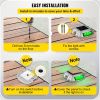 Vevor Driveway Lights, 4-Pack Solar Driveway Lights with Switch Button, Solar Deck Lights Waterproof