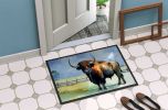 American Bison Doormat Front Door Mat Indoor Outdoor Rugs for Entryway, Non Slip Washable Low Pile, 24H X 36W