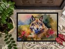 Wolves Wolf Doormat Front Door Mat Indoor Outdoor Rugs for Entryway, Non Slip Washable Low Pile, 24H X 36W