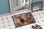Deer Doormat Front Door Mat Indoor Outdoor Rugs for Entryway, Non Slip Washable Low Pile, 24H X 36W