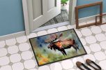 Moose Doormat Front Door Mat Indoor Outdoor Rugs for Entryway, Non Slip Washable Low Pile, 24H X 36W