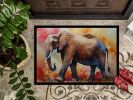 Elephant Doormat Front Door Mat Indoor Outdoor Rugs for Entryway, Non Slip Washable Low Pile, 24H X 36W