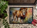 Lion Doormat Front Door Mat Indoor Outdoor Rugs for Entryway, Non Slip Washable Low Pile, 24H X 36W
