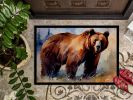 Grizzly Bear Doormat Front Door Mat Indoor Outdoor Rugs for Entryway, Non Slip Washable Low Pile, 24H X 36W